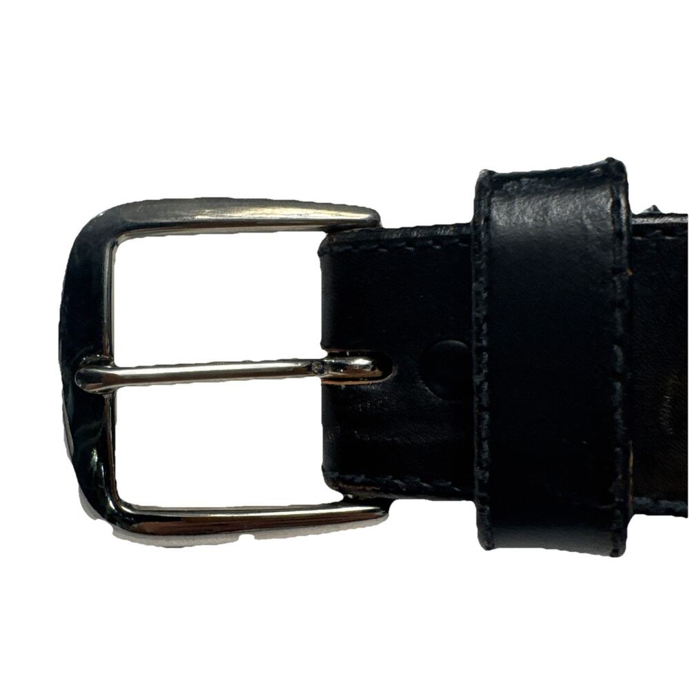 SILVER CREEK Dark Brown Western Leather Belt Size 40 Embossed Eagle Distressed
